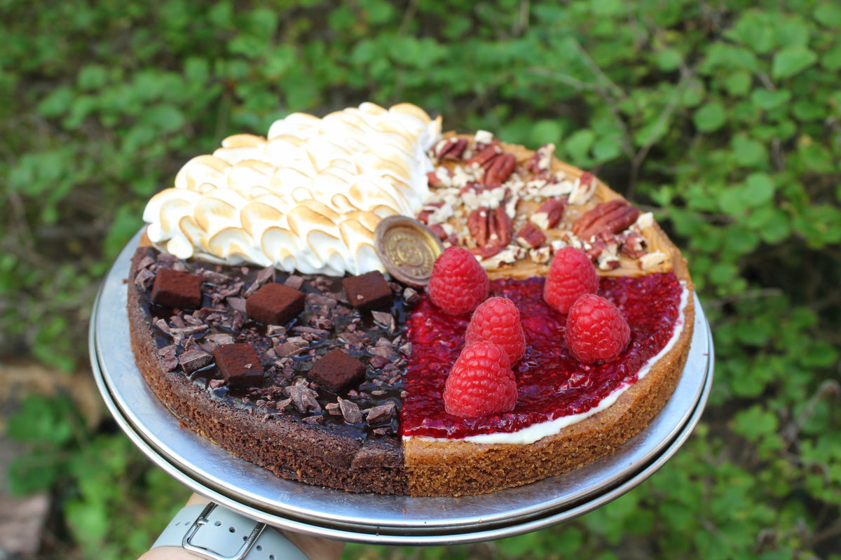 1 Cookie Pizza – 8 slices, 4 smagsvarianter (2 slices pr. smagsvariant)